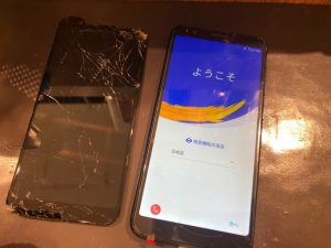 ZenFone Max(M1)ガラス修理分解後