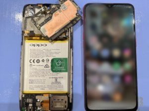 OPPO R17 Neo画面真っ暗でタッチ操作ができない状態から修理でデータ救出！