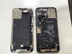 海水に水没したiPhone分解画像