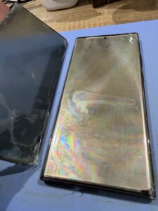 Galaxy 画面有機EL 横から見た画像