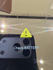 Galaxy A25 Check BATTERY表示の拡大写真