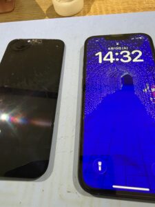 iPhone 17eの画面交換後に正常に起動している状態