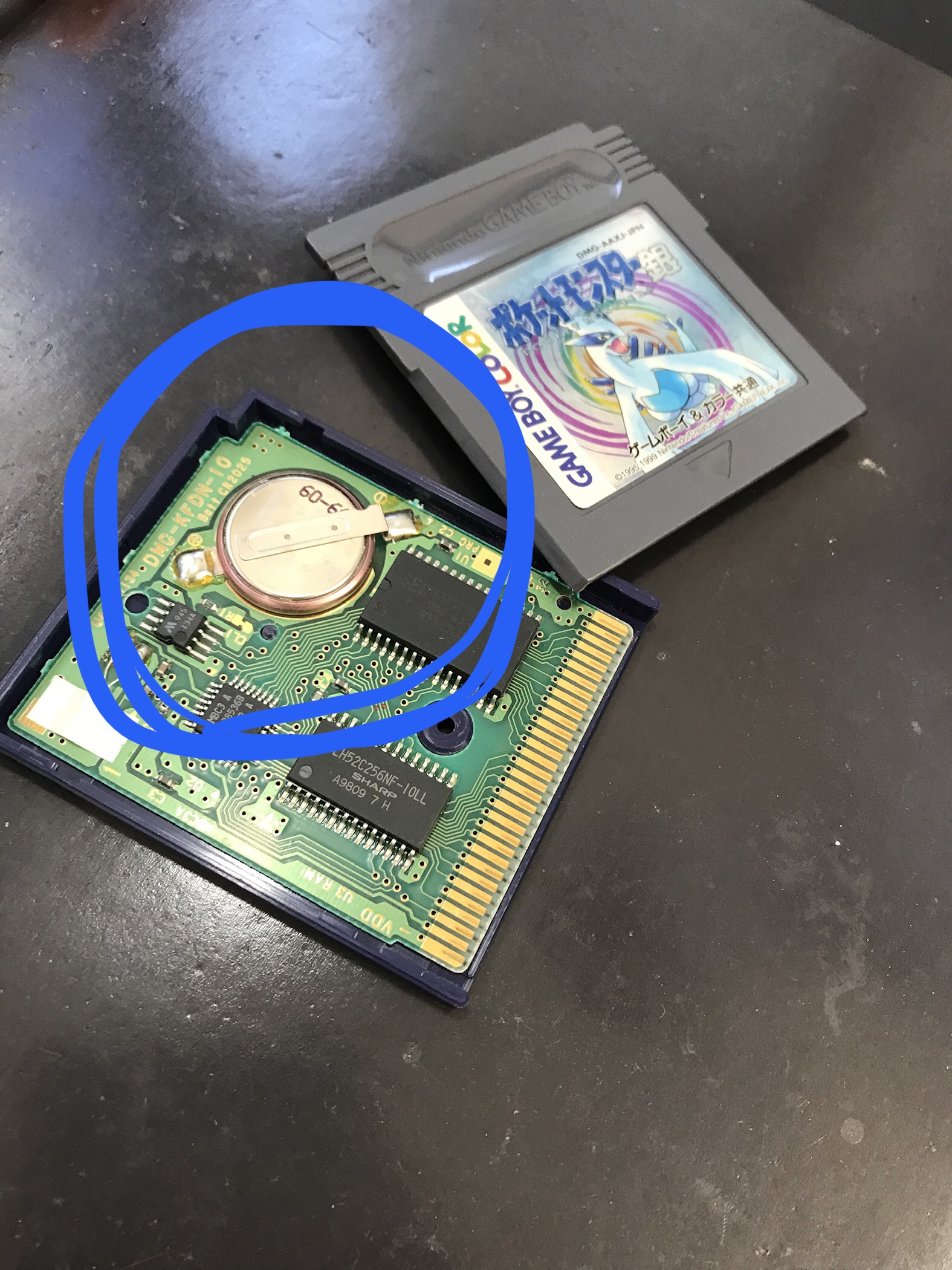 GB/GBAカセットのセーブができない原因は電池切れ！交換で復活します