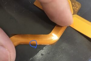 取り出したケーブルの状態