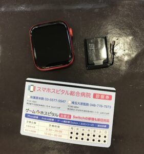 Apple Watch Series6 バッテリー交換 修理完了後の状態