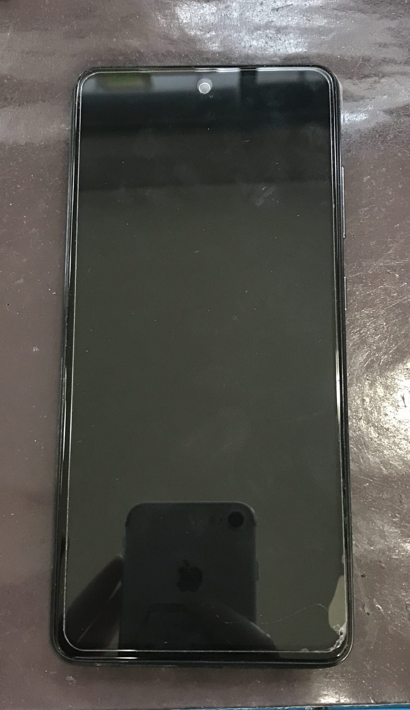 GalaxyA52 画面が映らない修理前の状態