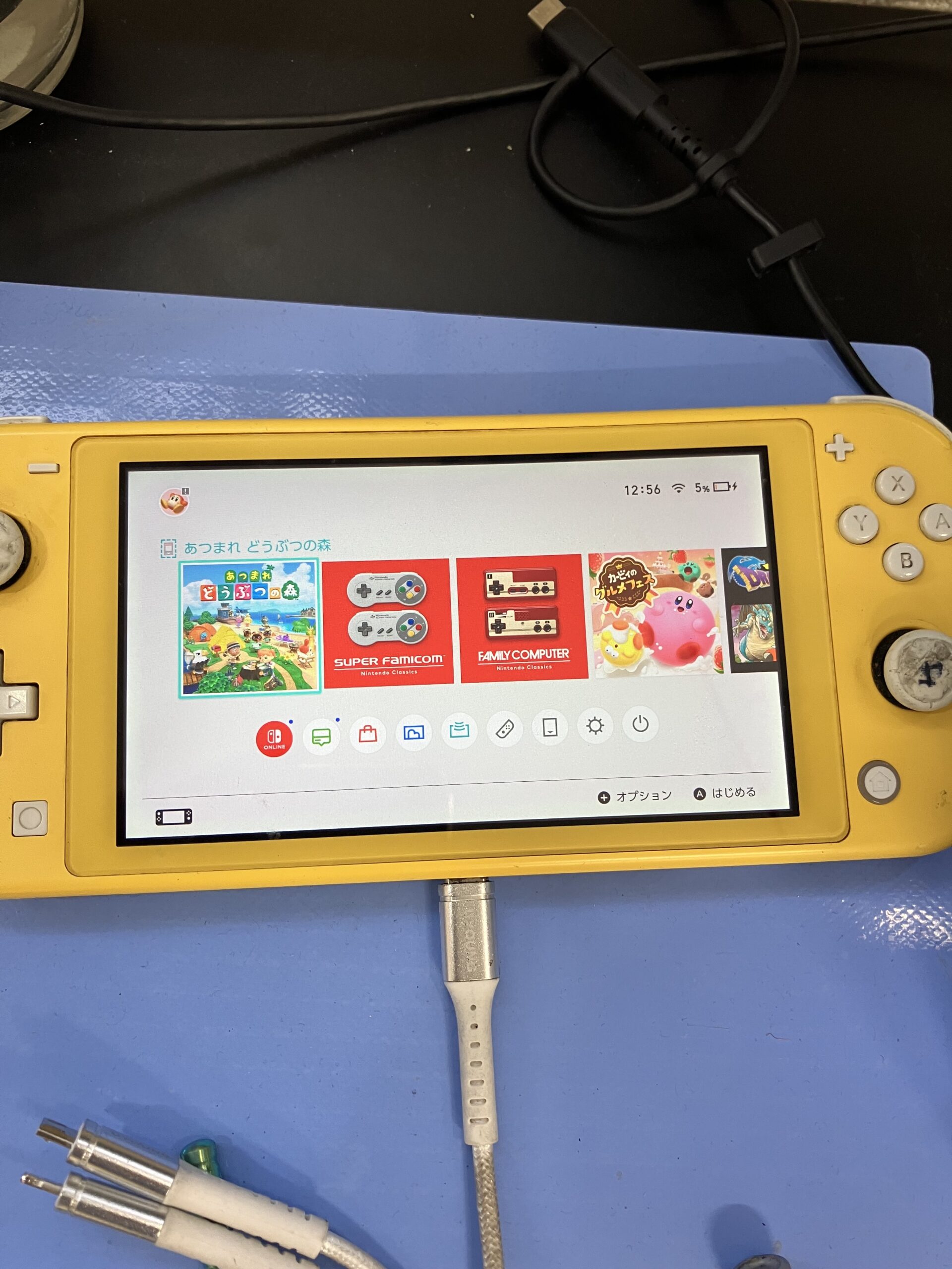CPUとNAND移植後にデータそのままで起動したSwitch Lite