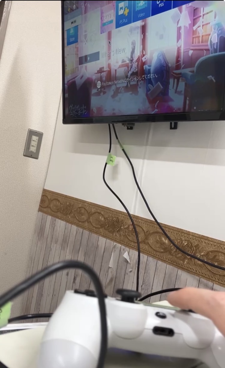 Bluetoothモジュール交換後にPS4コントローラーを認識した状態