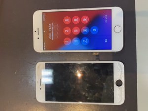 iphone8画面交換修理