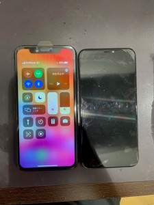 iPhone11水没復旧後