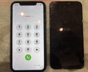 修理後のiPhone11の状態