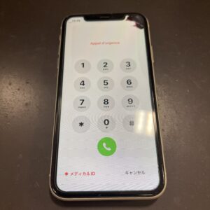 スマートフォン　液晶不良