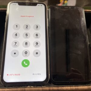 スマートフォン　液晶不良