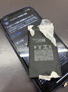 修理後のiPhone12Proの状態