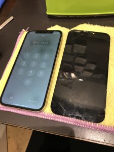 修理後のiPhone12Proの状態