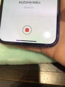 iPhone12miniマイク不良　修理前