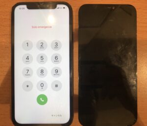 修理後のiPhone12の状態