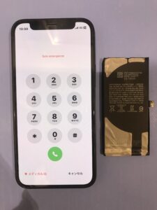 修理後のiPhone12miniの状態