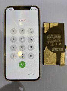 修理後のiPhone12Proの状態