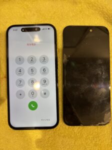 修理後のiPhone14Proの状態