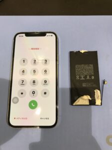 バッテリー交換後のiPhone12