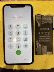 修理後のiPhone11の状態