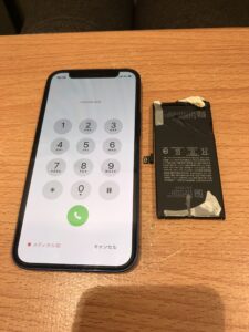 バッテリー交換後のiPhone12mini