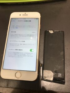 iPhone8の修理後