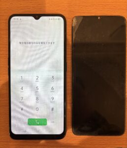 寝屋川市より、修理後のOPPO A5 2020の状態