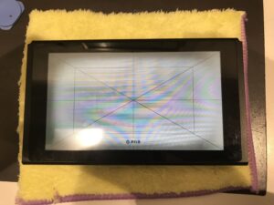 液晶交換前のニンテンドーswitchの状態