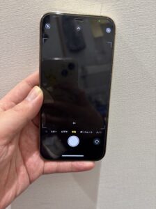 伏見区よりご来店、修理前のiPhone12Proの状態