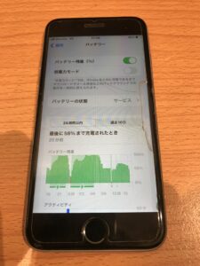 バッテリー交換前のiPhone6s