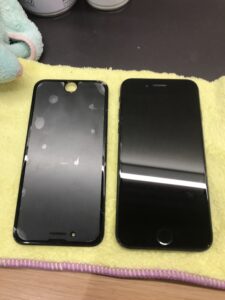 画面交換修理後のiPhoneSE3