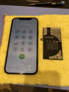 バッテリー交換修理後のiPhone12