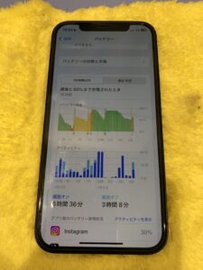 バッテリー交換修理前のiPhone12