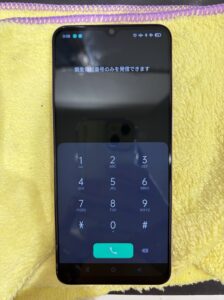 修理後のOPPO A73の状態