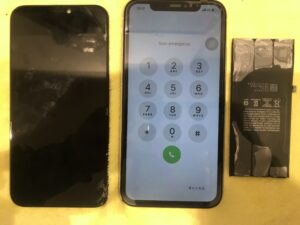 宇山よりご来店、修理後のiPhone11の状態