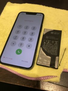 iPhone13miniの修理後