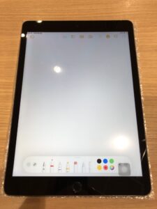 画面交換修理後のiPad