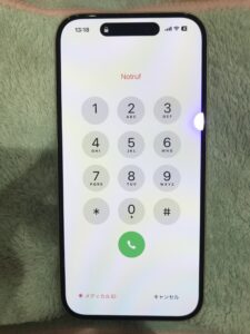 修理後のiPhone15の状態