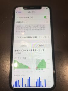 バッテリー交換前サービス表記