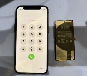 修理後のiPhone12miniの状態