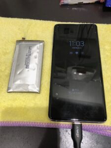 枚方、バッテリー交換交換後の状態