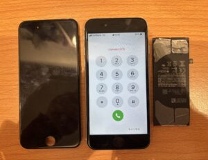 修理後のiPhoneSE3の状態