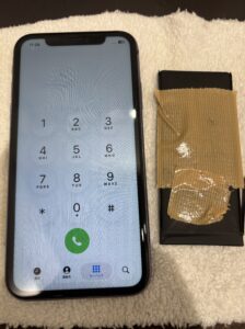 修理後のiPhone11の状態