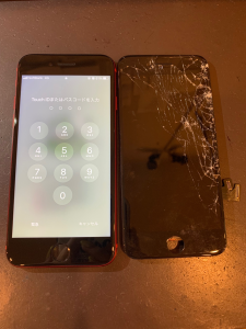 iphoneSE2ガラス・液晶交換完了