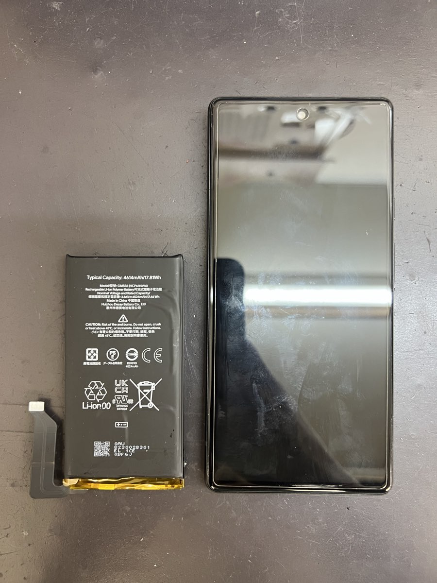 Pixel6のバッテリー交換！東大阪市深江南3丁目よりご来店！ | スマ