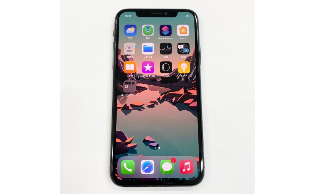 画面修理後のiPhone X
