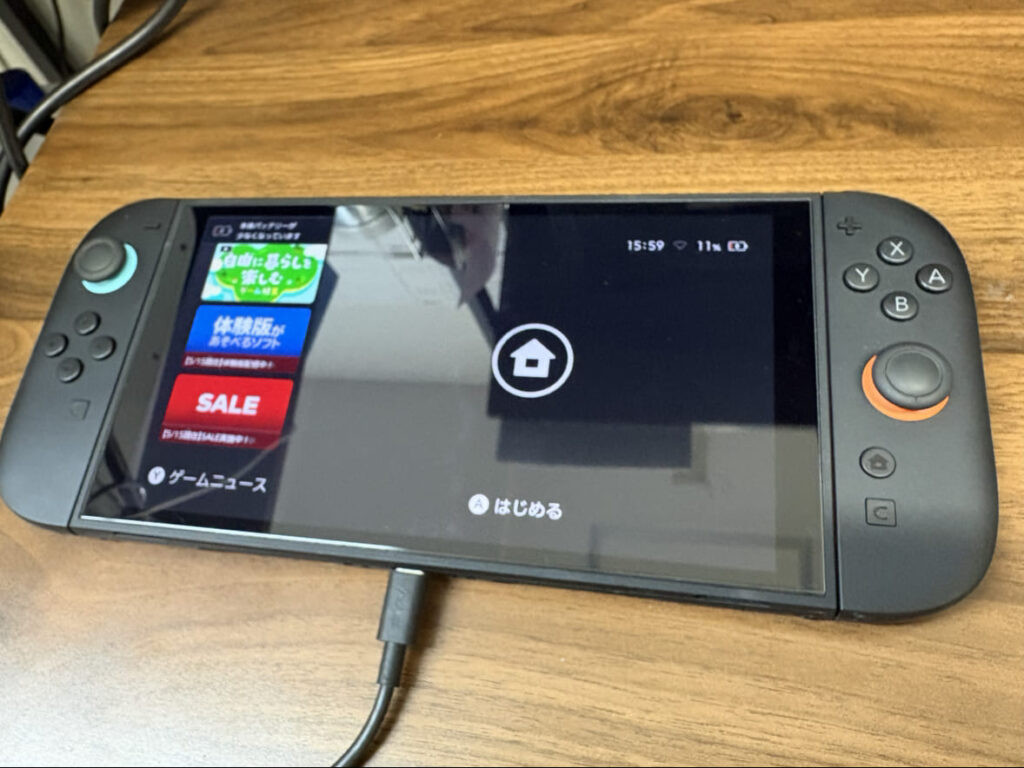 水没復旧作業で起動できるようになったswitch2