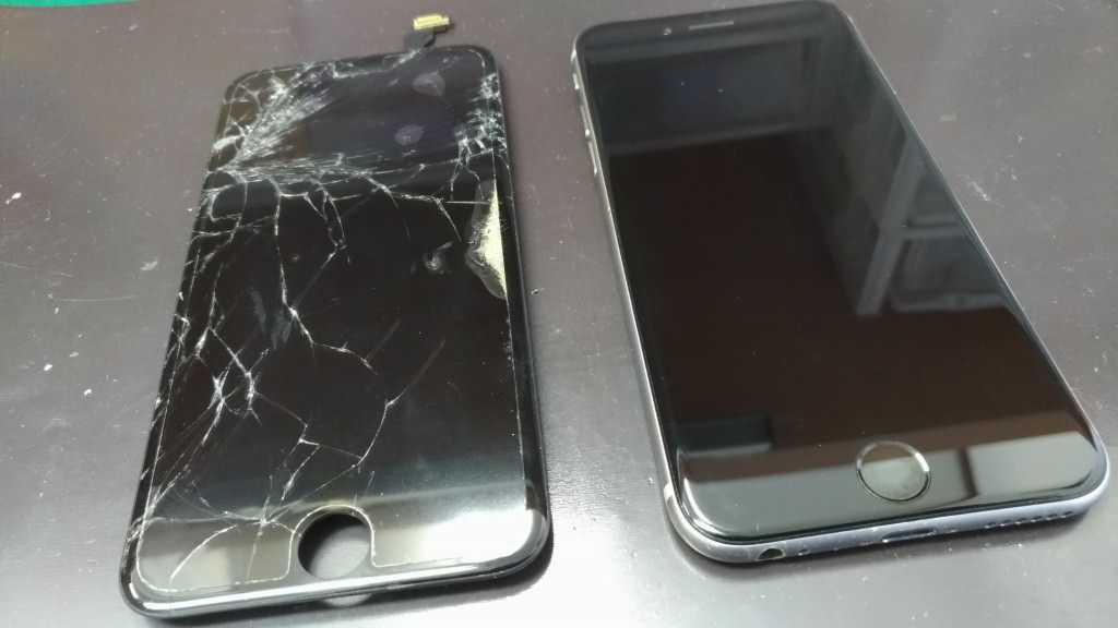iPhone 6 液晶画面ガラス修理